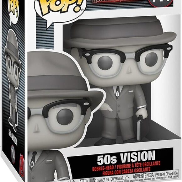 Funko Pop! Marvel: WandaVision - Collectible Vision 50s Vinyl Figure - Picture 2 of 7